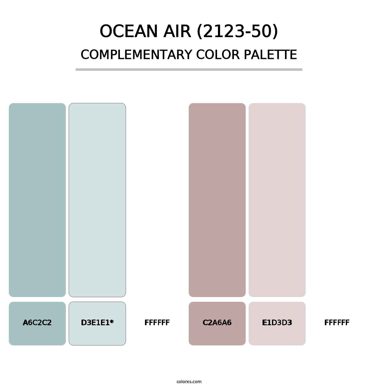 Ocean Air (2123-50) - Complementary Color Palette