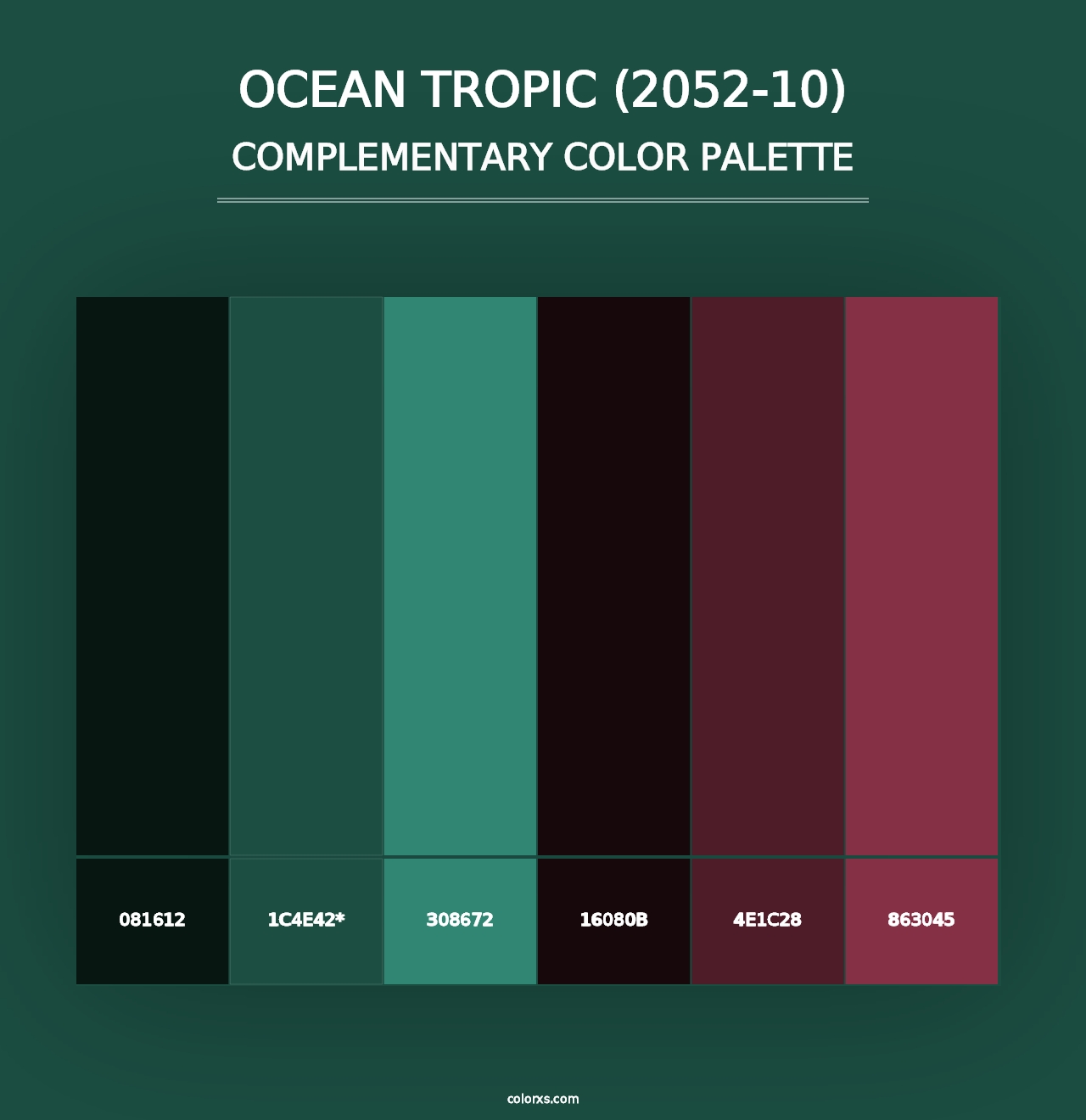 Ocean Tropic (2052-10) - Complementary Color Palette