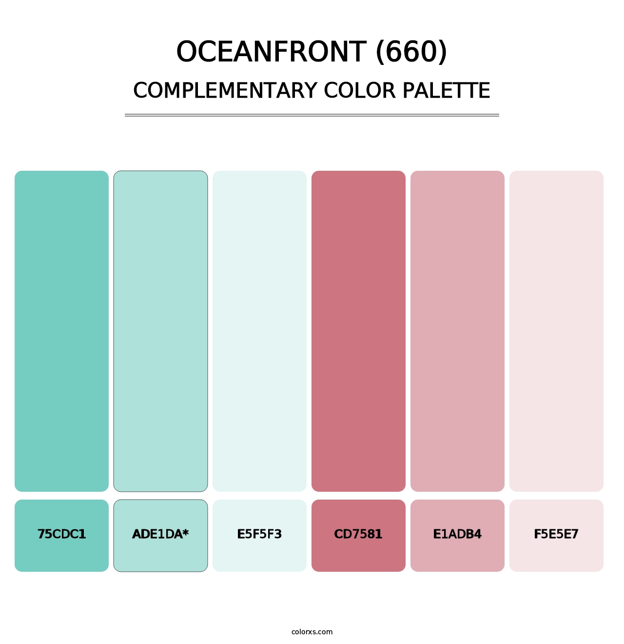 Oceanfront (660) - Complementary Color Palette