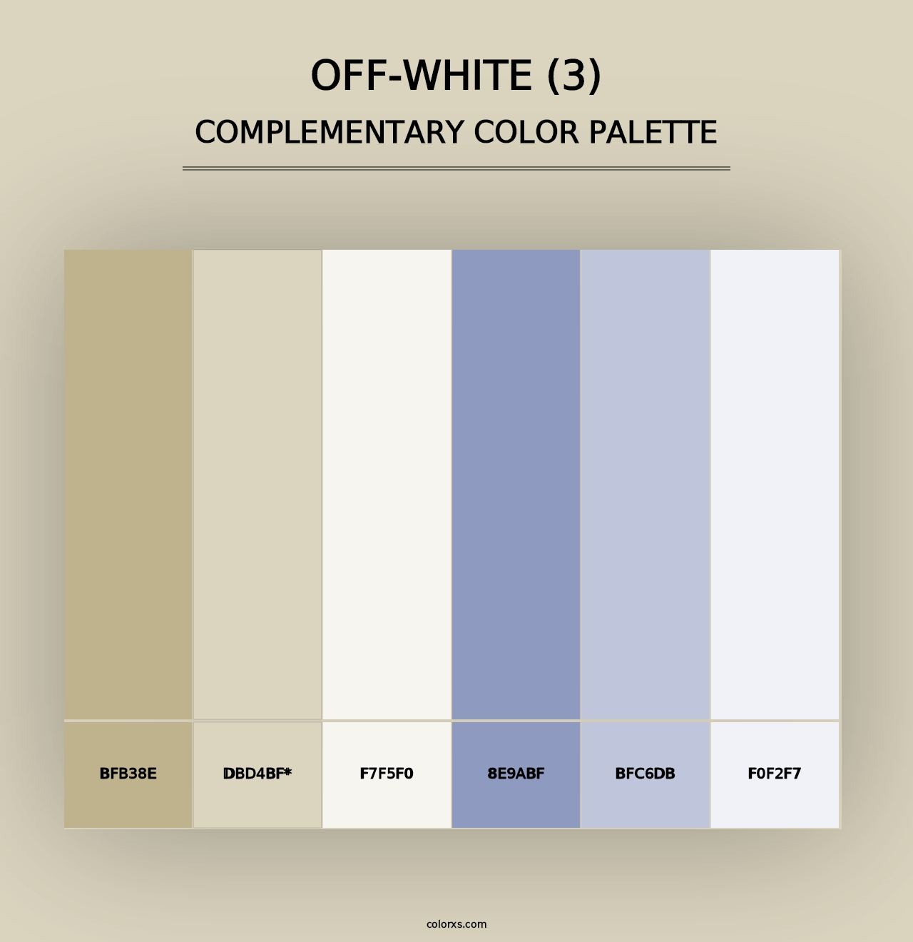 Off-White (3) - Complementary Color Palette