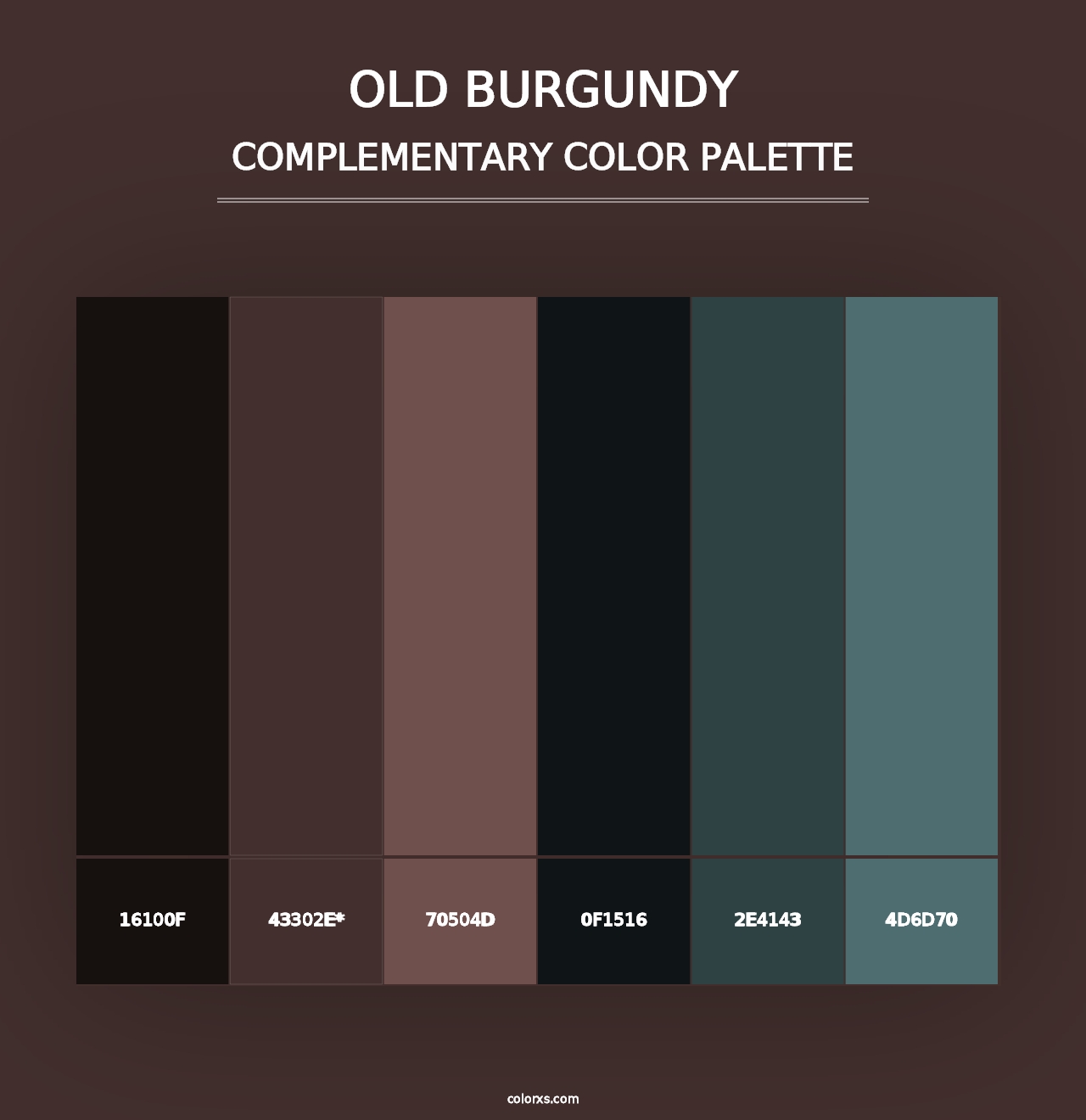 Old Burgundy - Complementary Color Palette