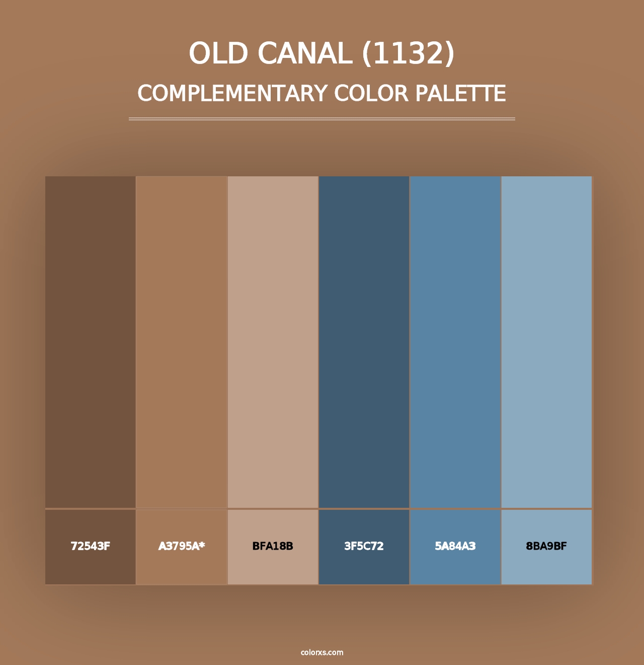 Old Canal (1132) - Complementary Color Palette