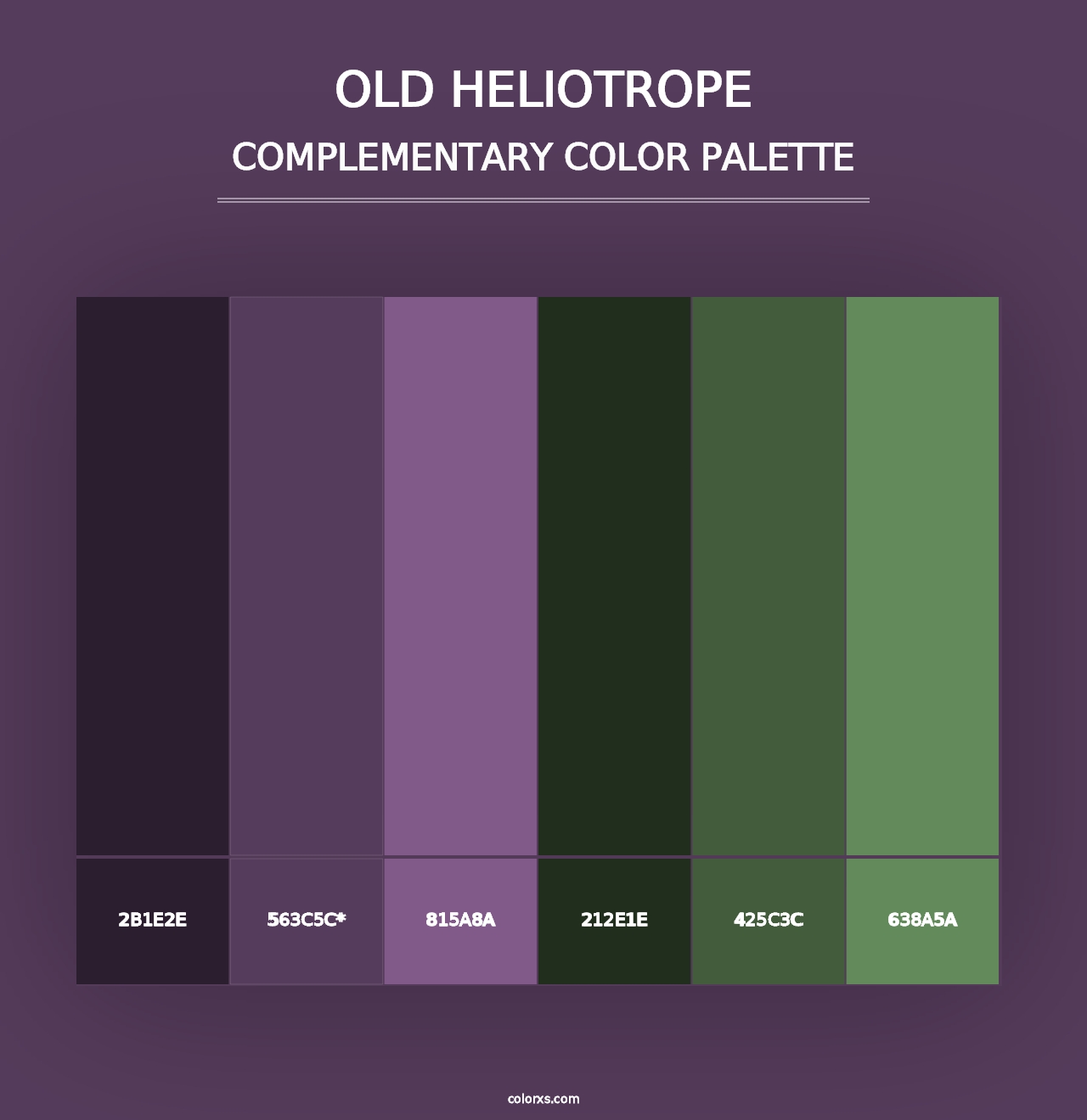 Old Heliotrope - Complementary Color Palette