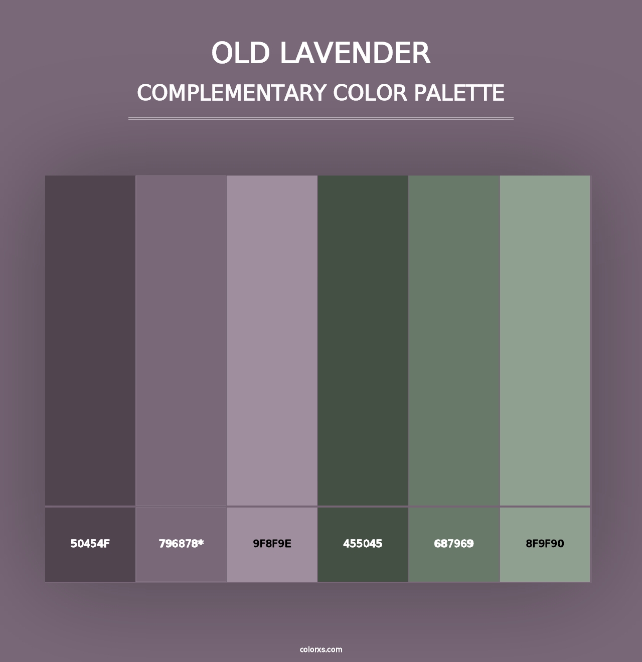 Old Lavender - Complementary Color Palette