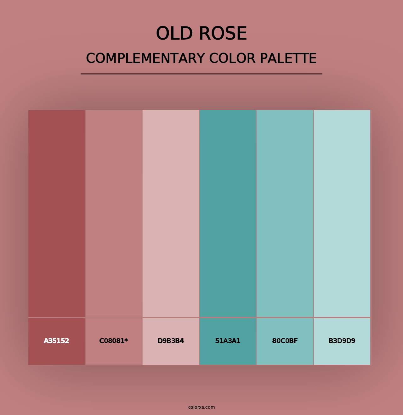 Old Rose - Complementary Color Palette