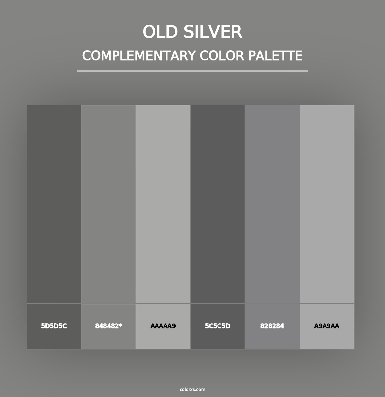 Old Silver - Complementary Color Palette