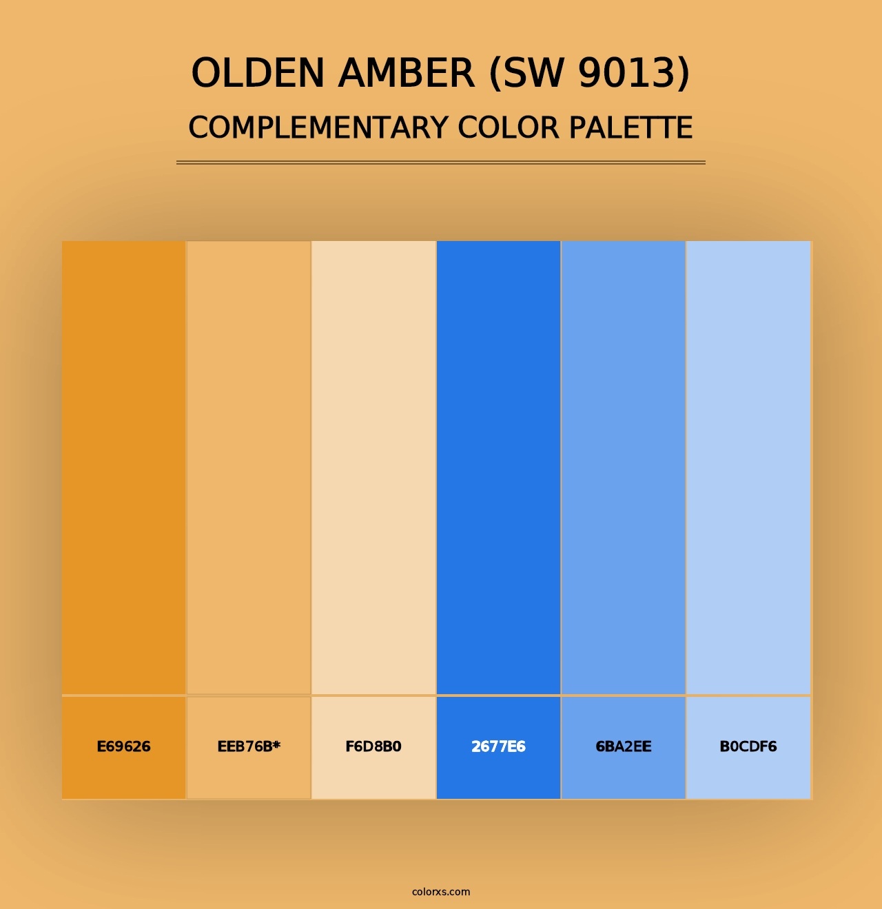 Olden Amber (SW 9013) - Complementary Color Palette