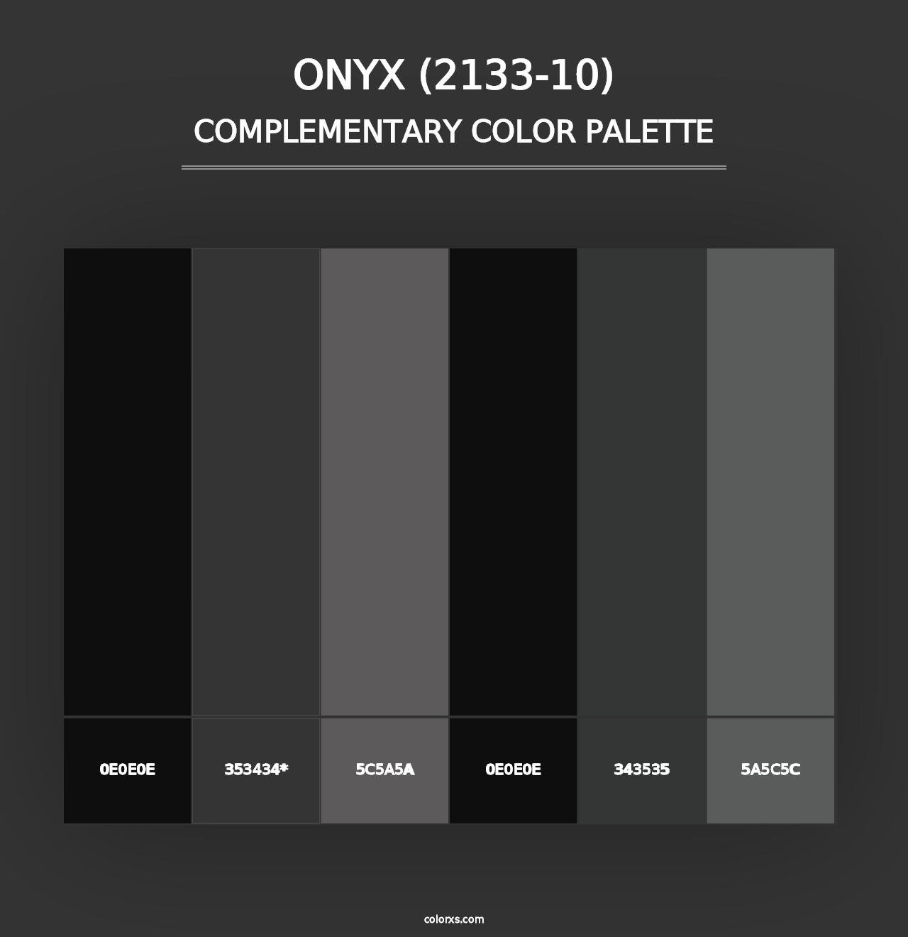 Onyx (2133-10) - Complementary Color Palette