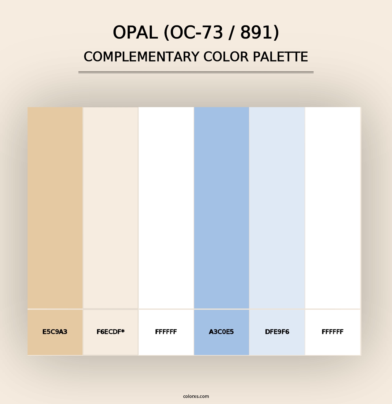 Opal (OC-73 / 891) - Complementary Color Palette