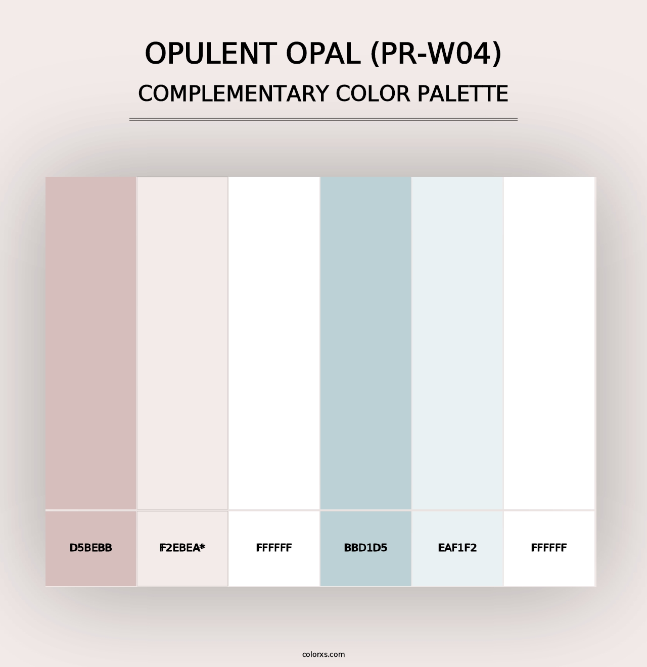 Opulent Opal (PR-W04) - Complementary Color Palette