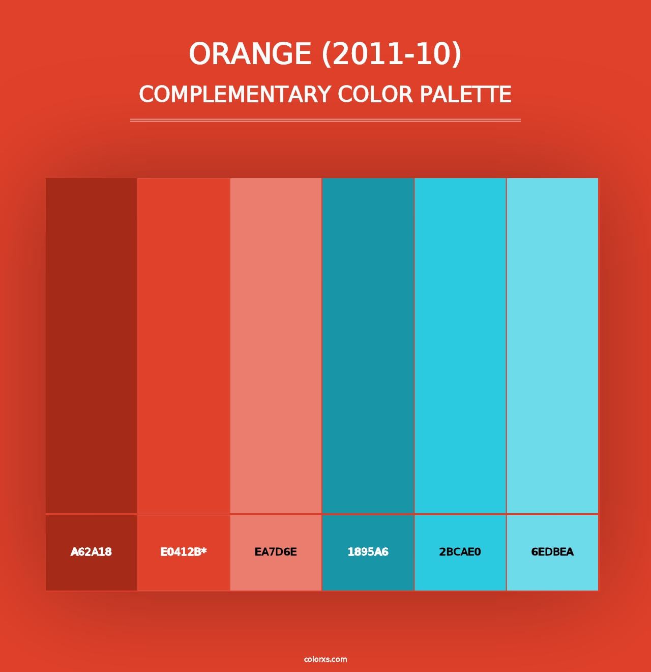 Orange (2011-10) - Complementary Color Palette