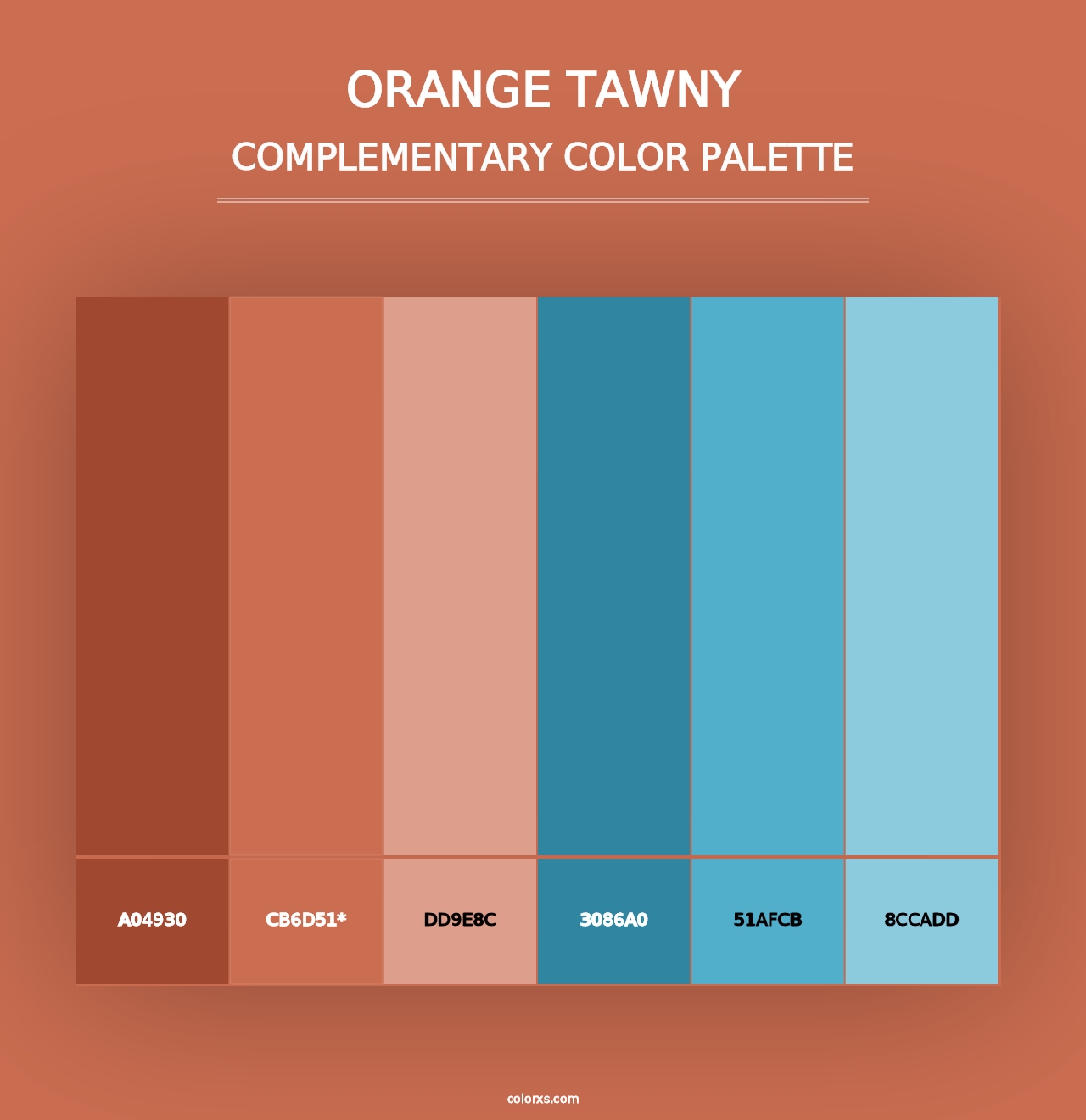 Orange Tawny - Complementary Color Palette