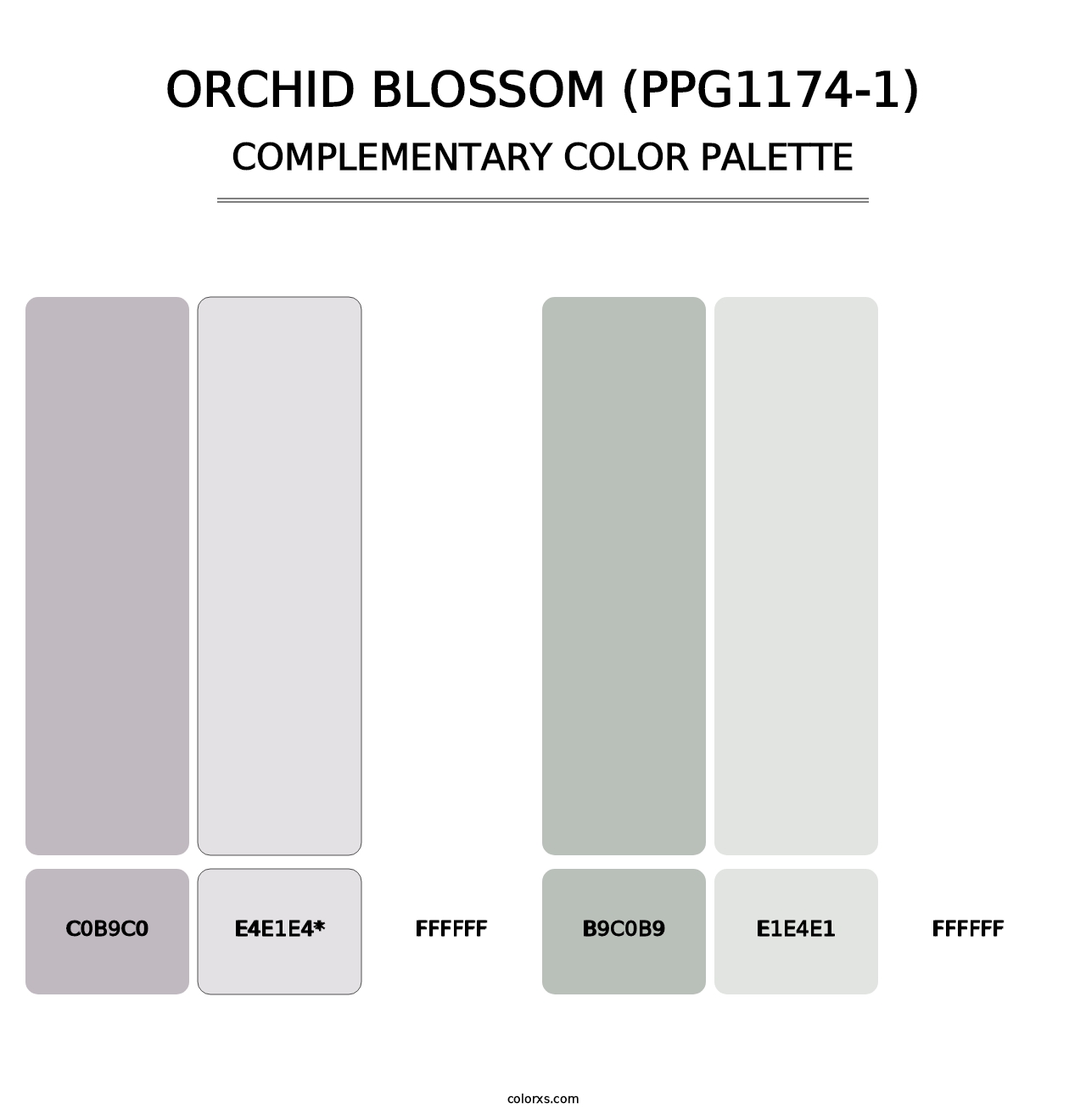 Orchid Blossom (PPG1174-1) - Complementary Color Palette