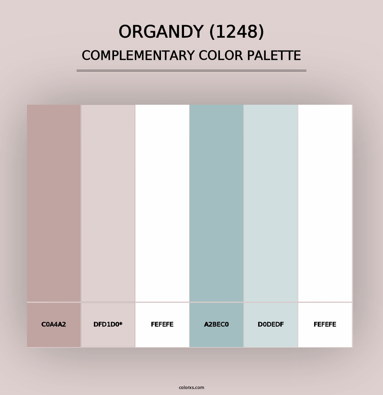 Organdy (1248) - Complementary Color Palette