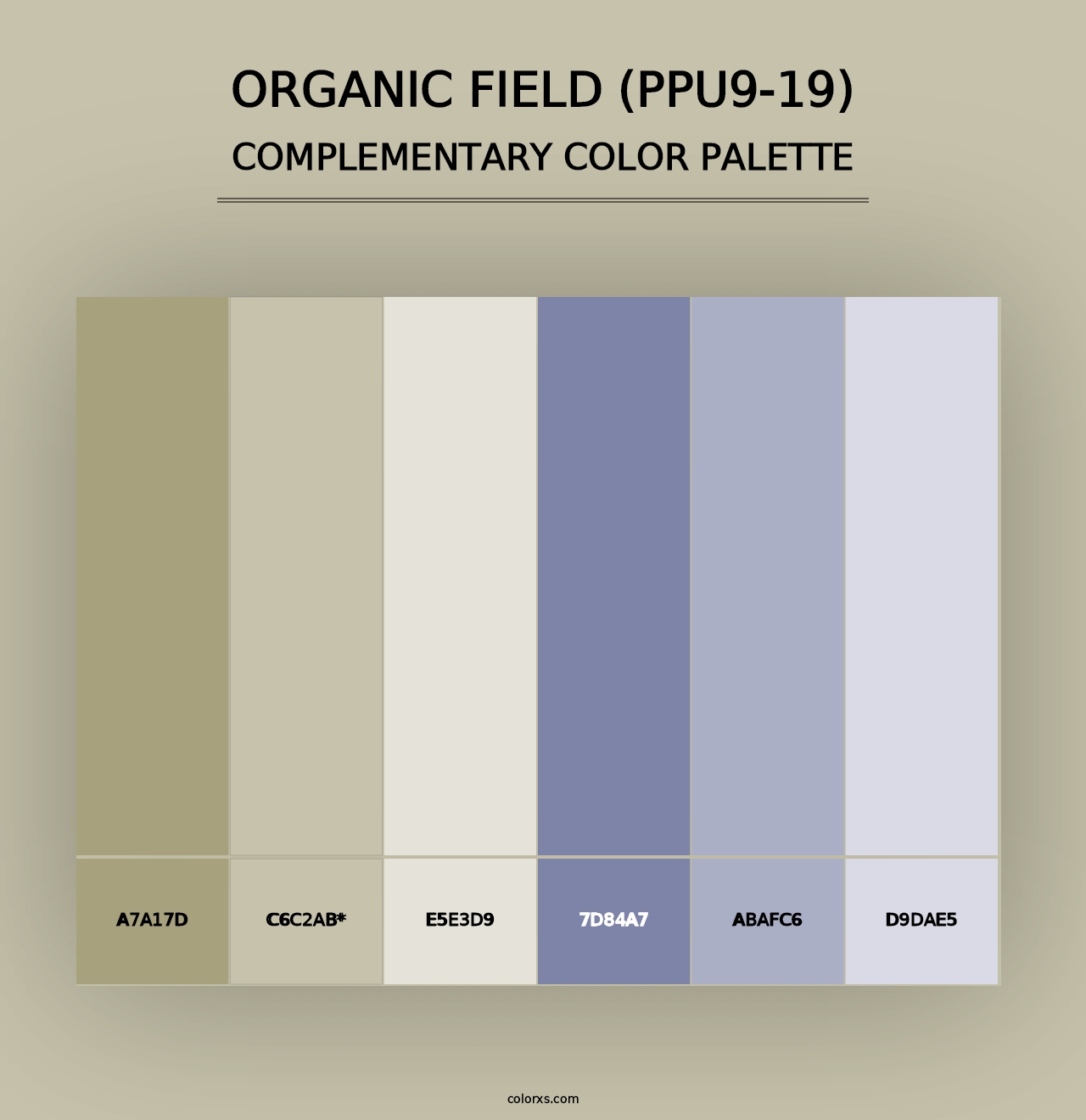 Organic Field (PPU9-19) - Complementary Color Palette