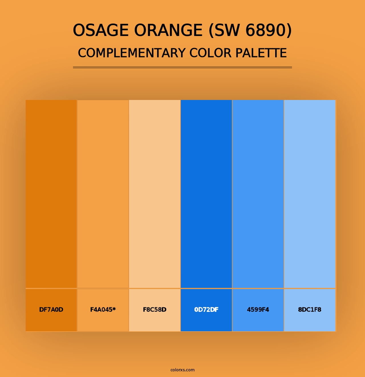 Osage Orange (SW 6890) - Complementary Color Palette