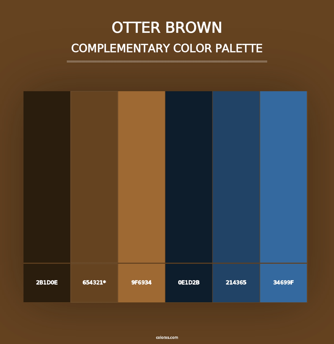 Otter Brown - Complementary Color Palette