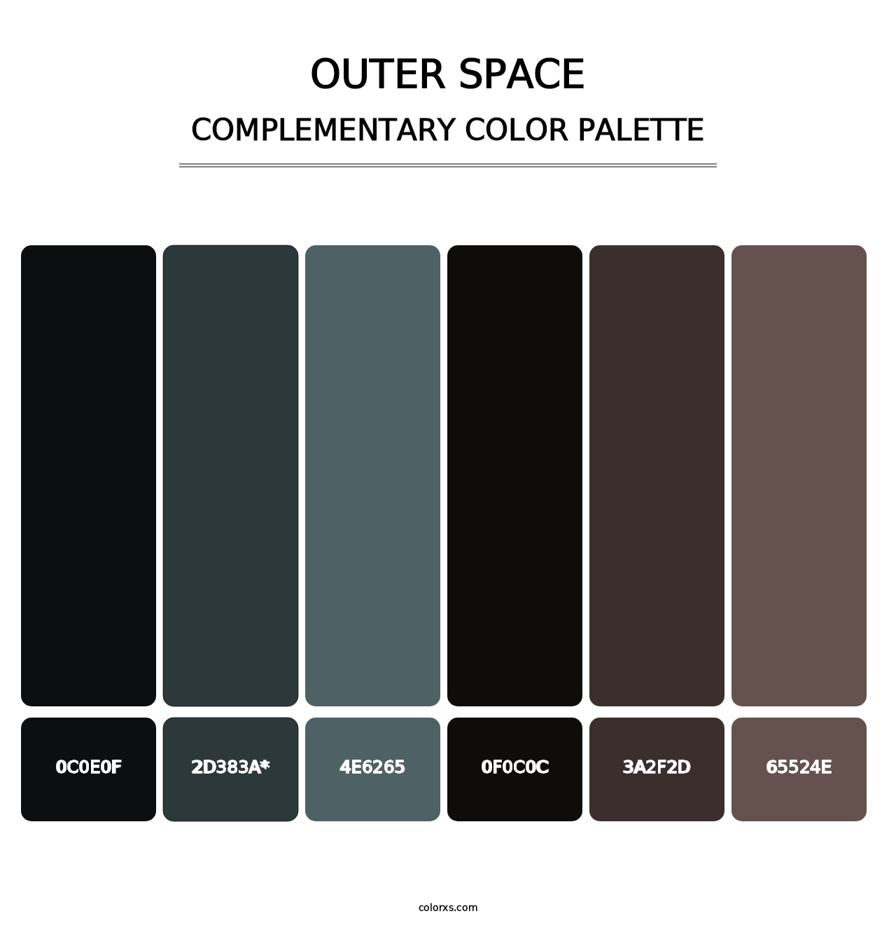 Outer Space - Complementary Color Palette