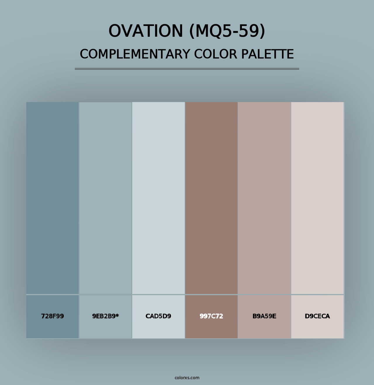 Ovation (MQ5-59) - Complementary Color Palette