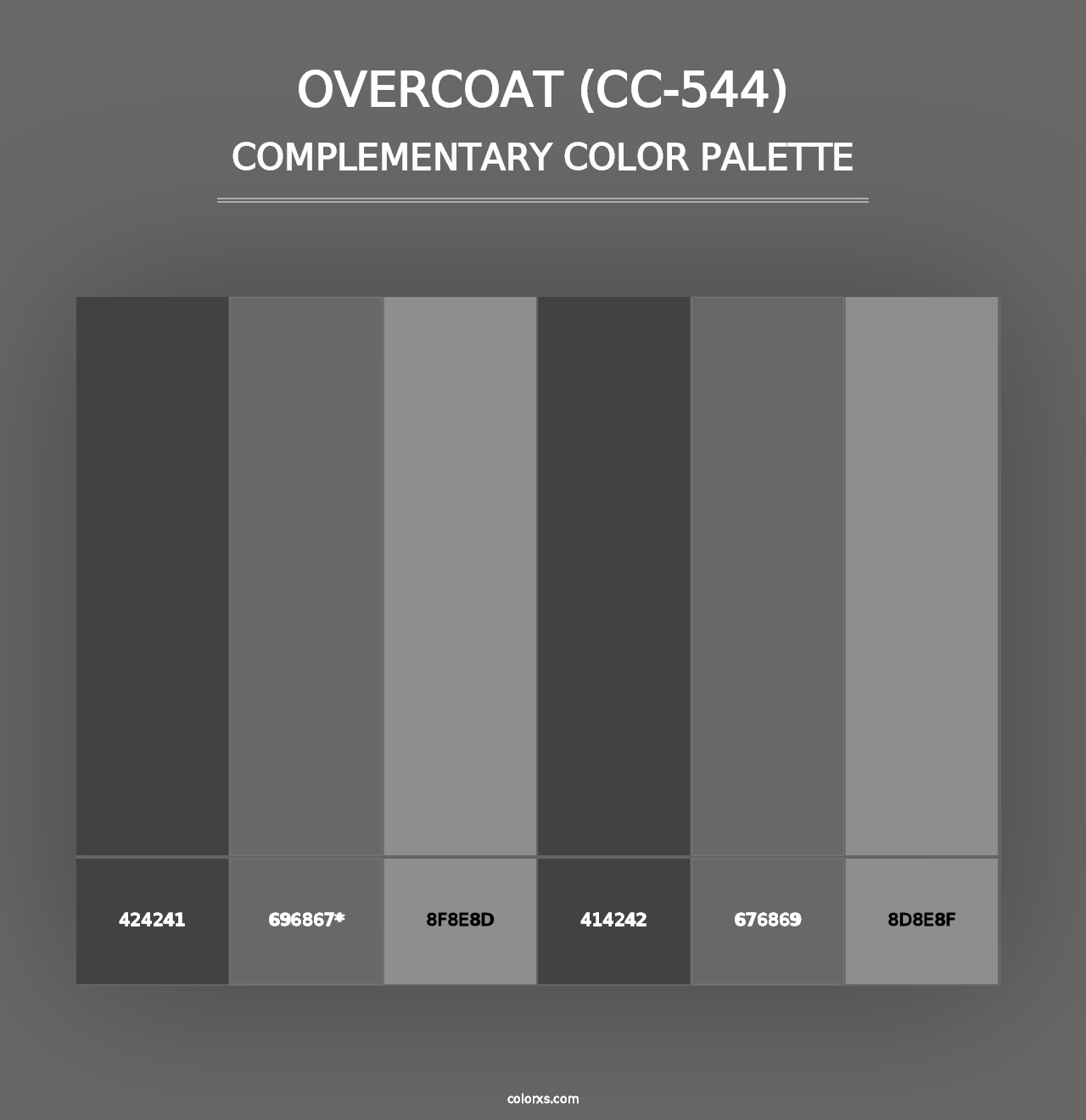 Overcoat (CC-544) - Complementary Color Palette