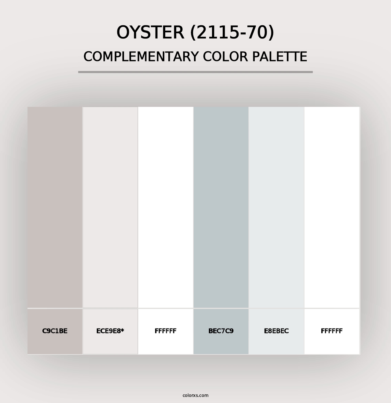 Oyster (2115-70) - Complementary Color Palette