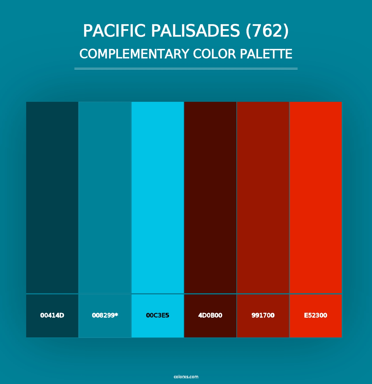 Pacific Palisades (762) - Complementary Color Palette