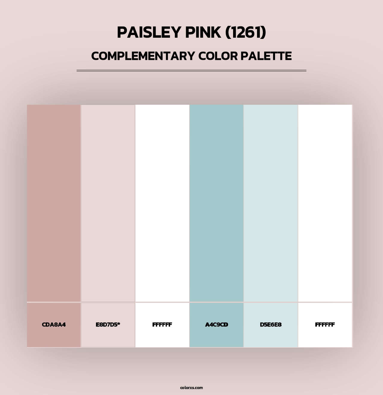 Paisley Pink (1261) - Complementary Color Palette