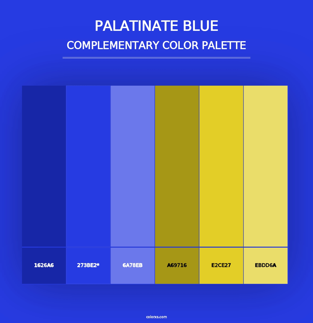 Palatinate Blue - Complementary Color Palette