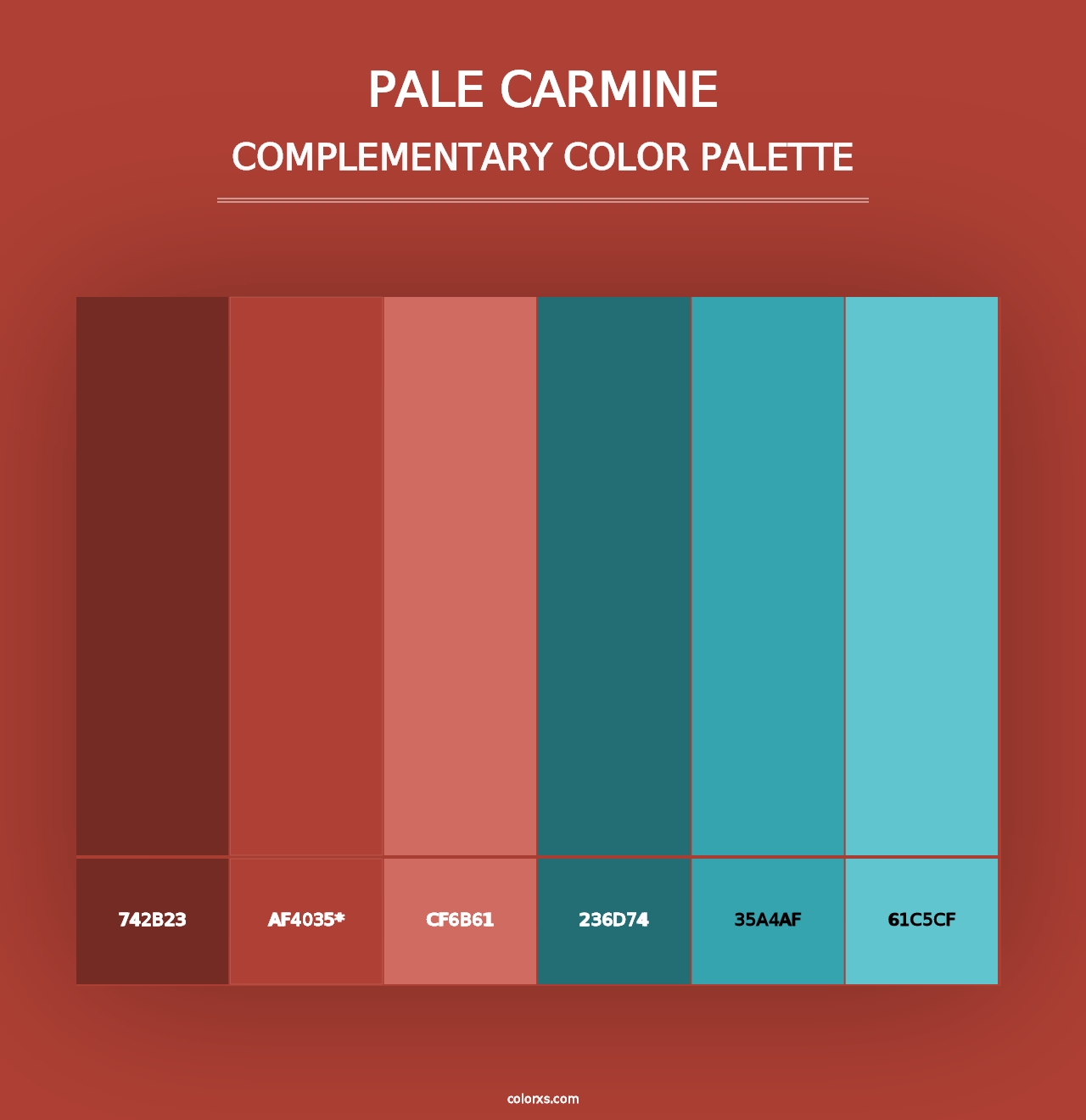 Pale carmine - Complementary Color Palette