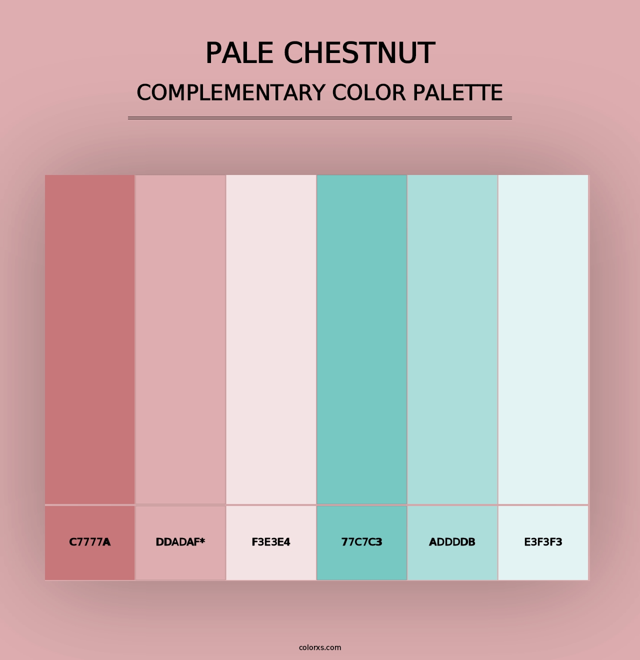 Pale Chestnut - Complementary Color Palette