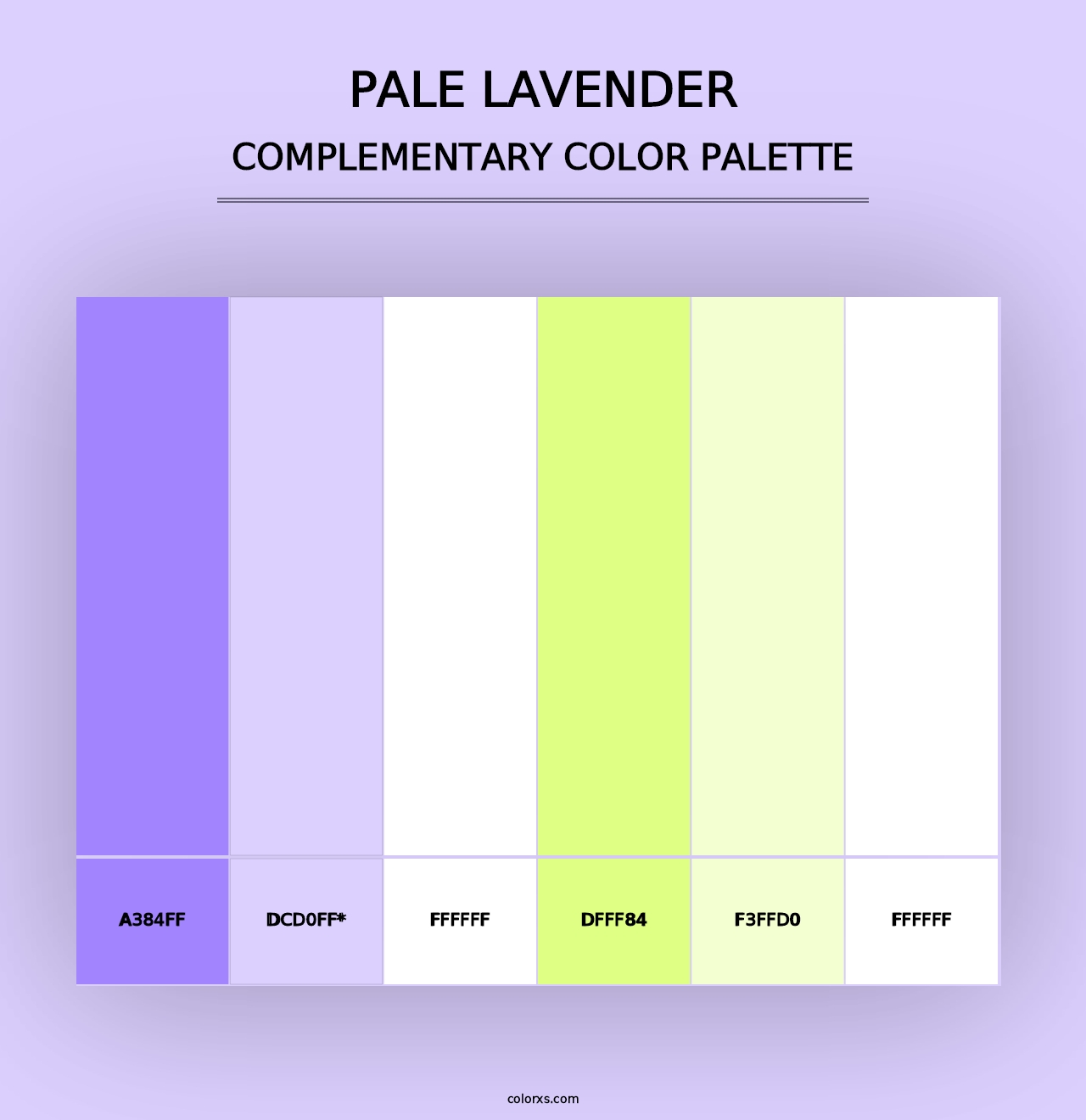 Pale Lavender - Complementary Color Palette