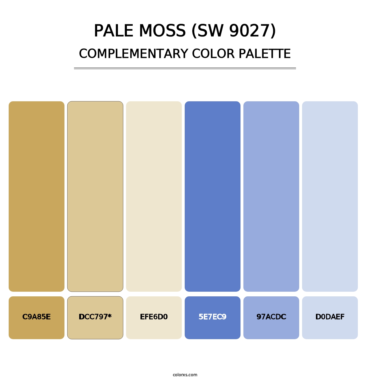 Pale Moss (SW 9027) - Complementary Color Palette