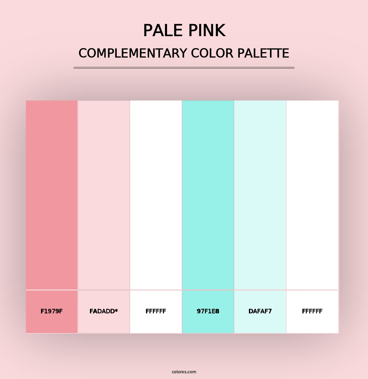 Pale Pink - Complementary Color Palette