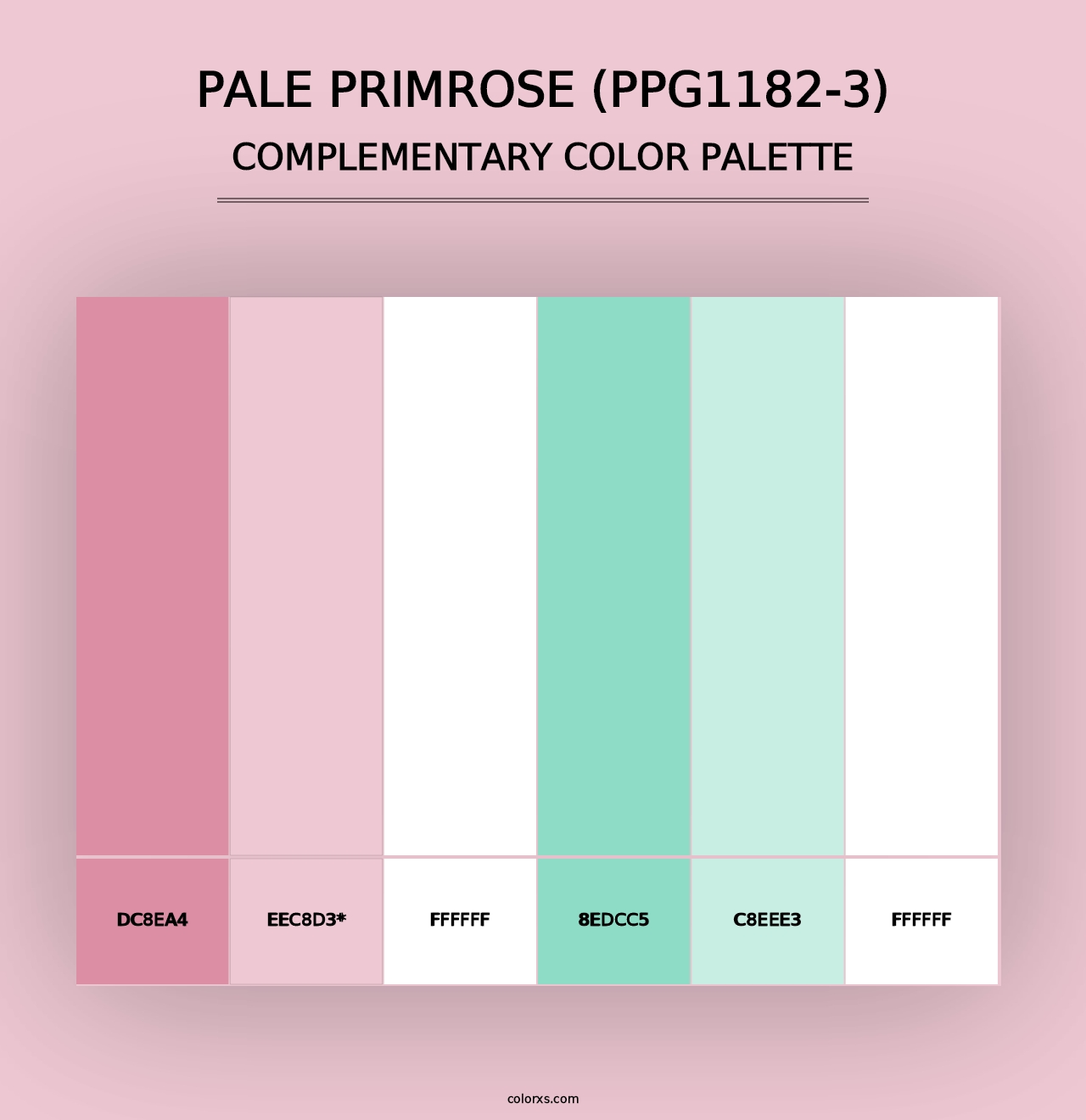 Pale Primrose (PPG1182-3) - Complementary Color Palette