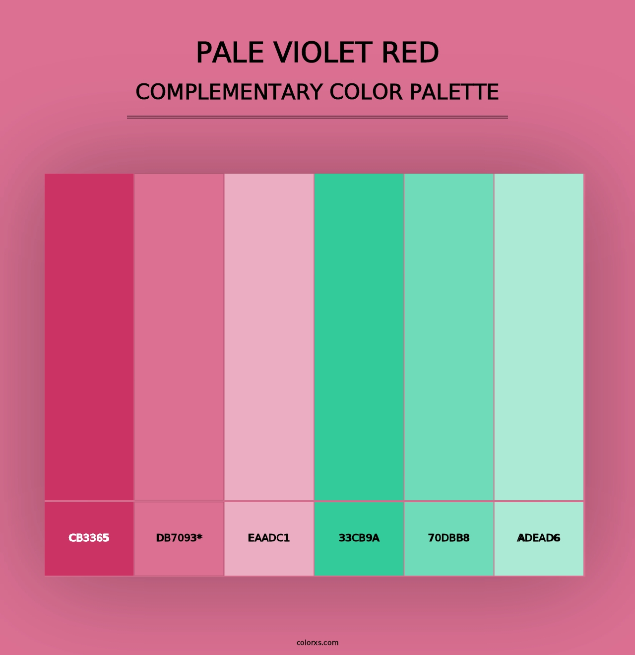 Pale Violet Red - Complementary Color Palette