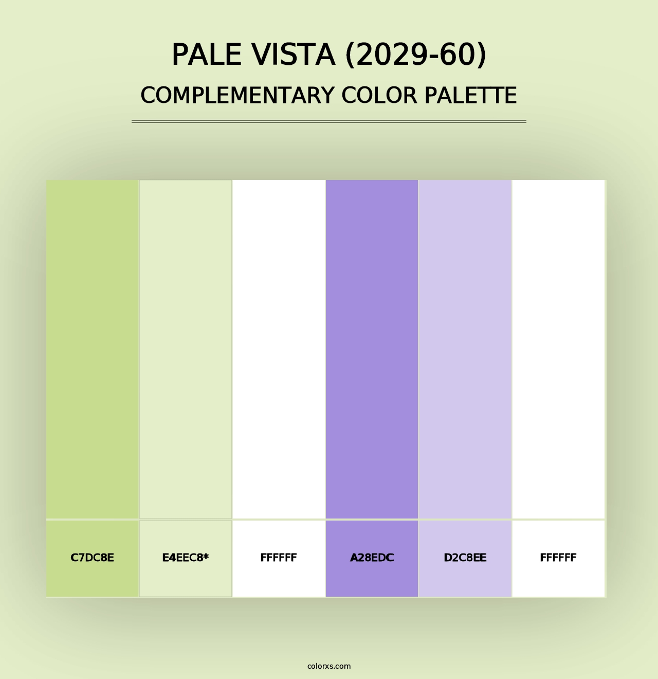 Pale Vista (2029-60) - Complementary Color Palette