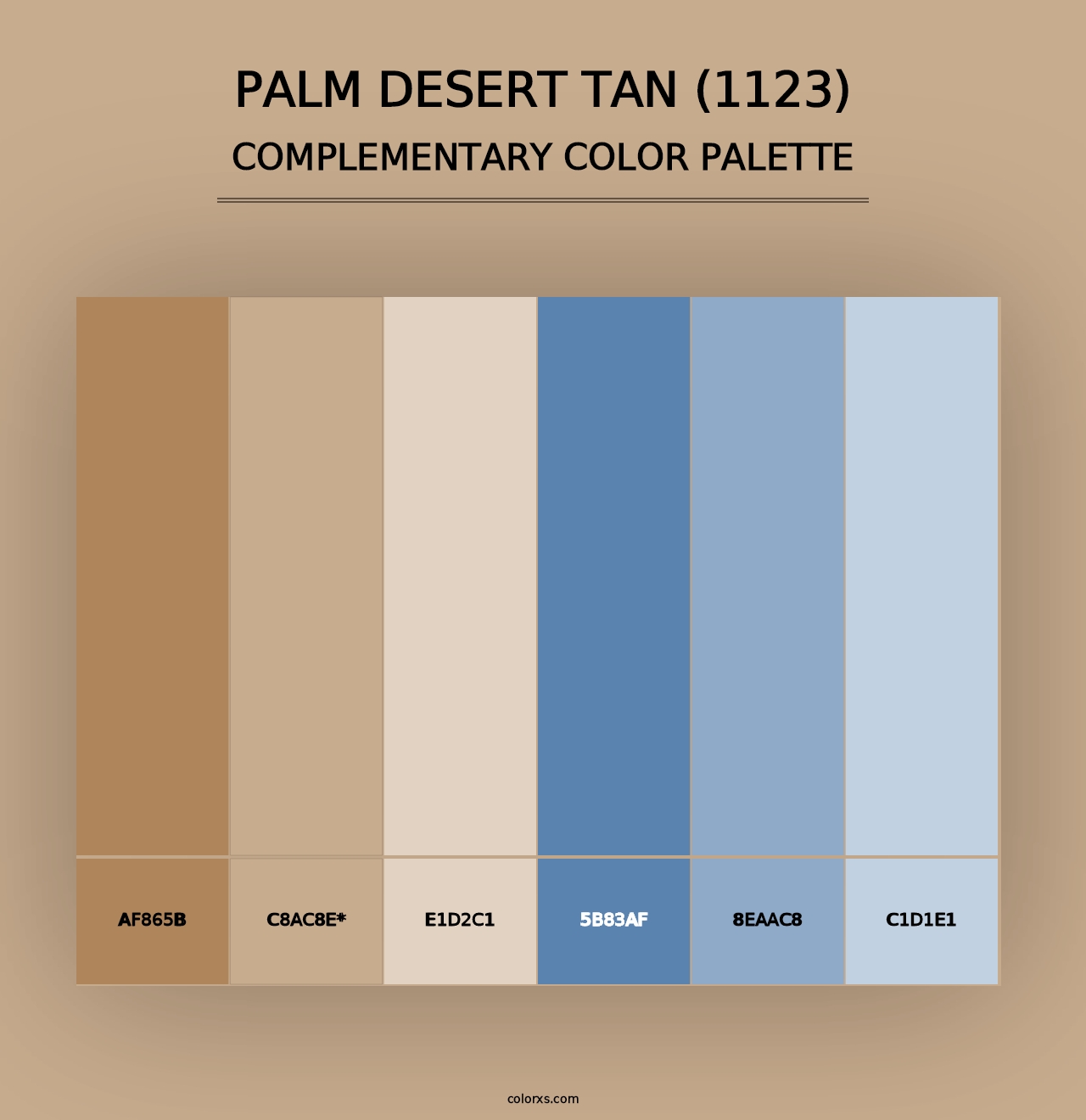 Palm Desert Tan (1123) - Complementary Color Palette