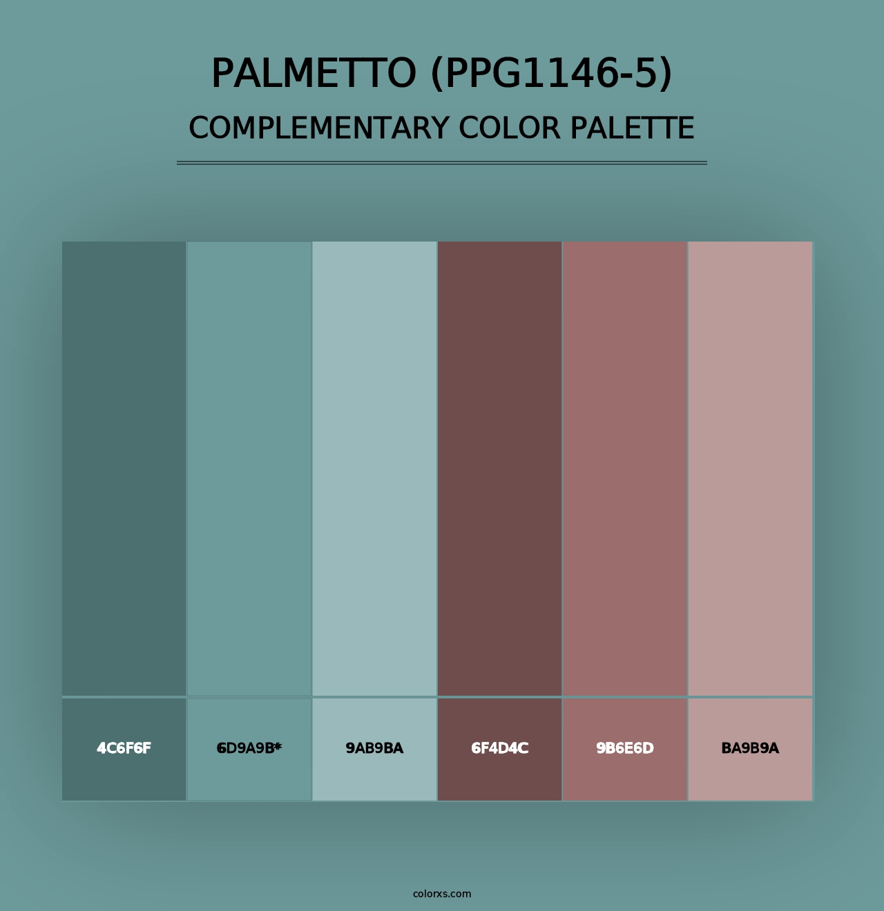 Palmetto (PPG1146-5) - Complementary Color Palette