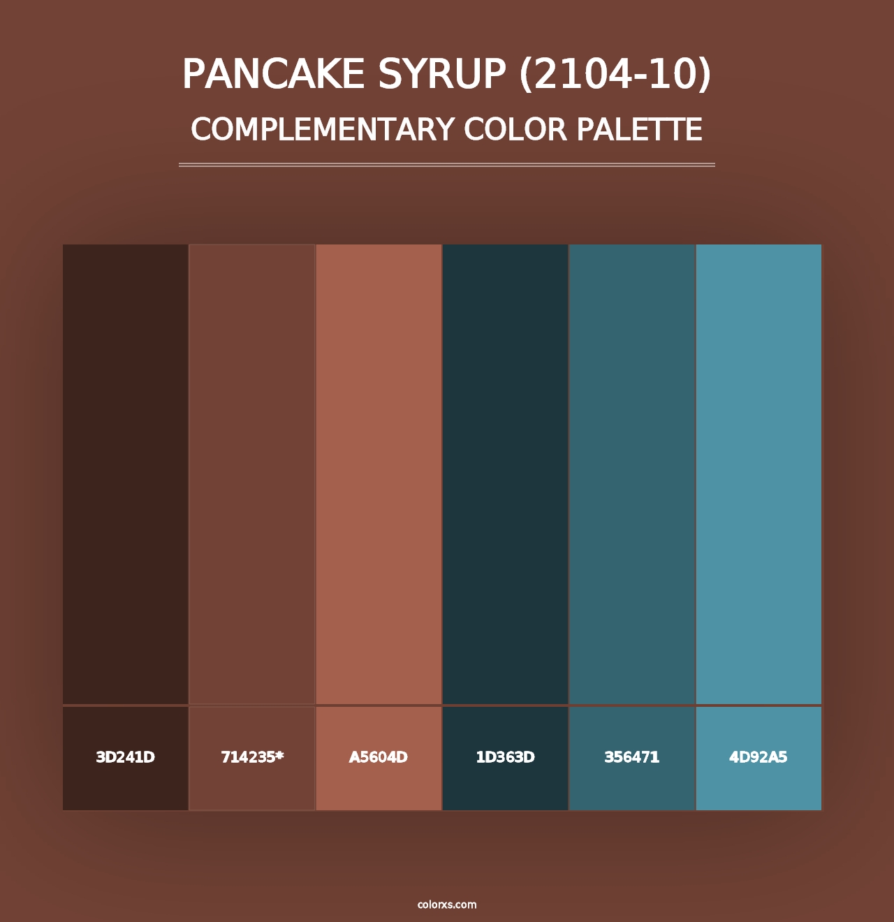 Pancake Syrup (2104-10) - Complementary Color Palette