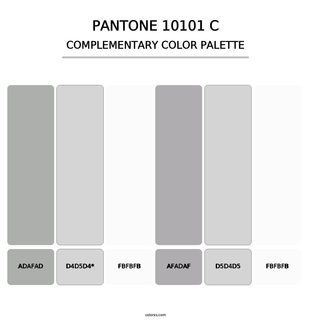 PANTONE 10101 C - Complementary Color Palette