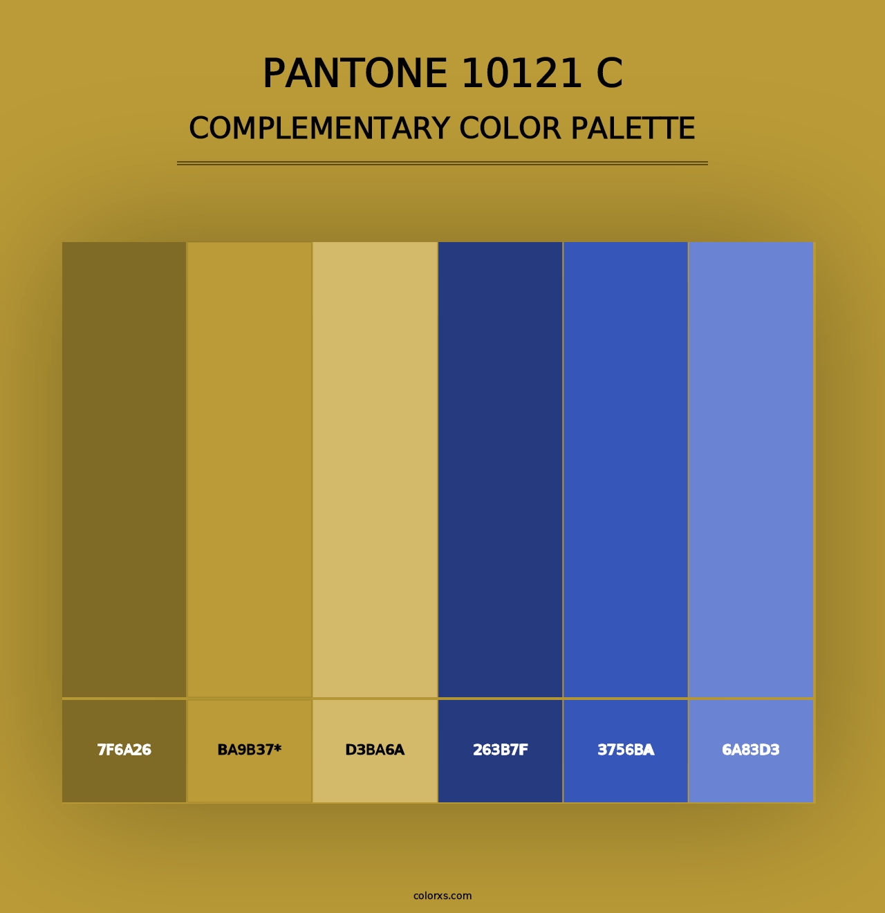 PANTONE 10121 C - Complementary Color Palette