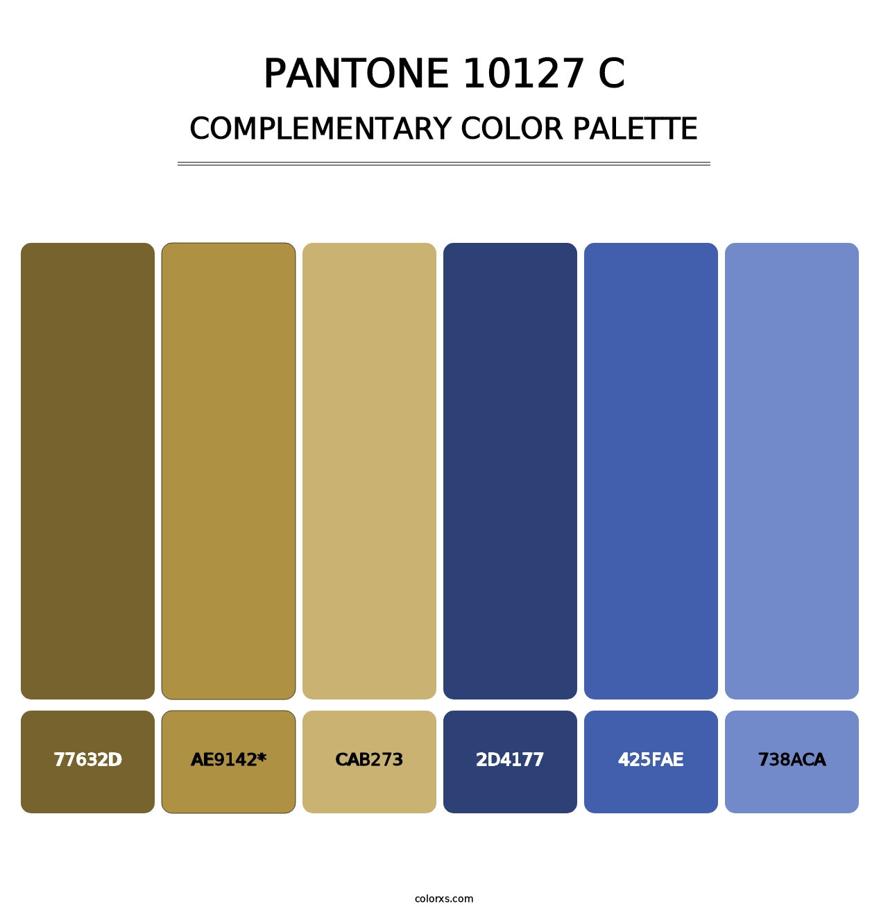 PANTONE 10127 C - Complementary Color Palette