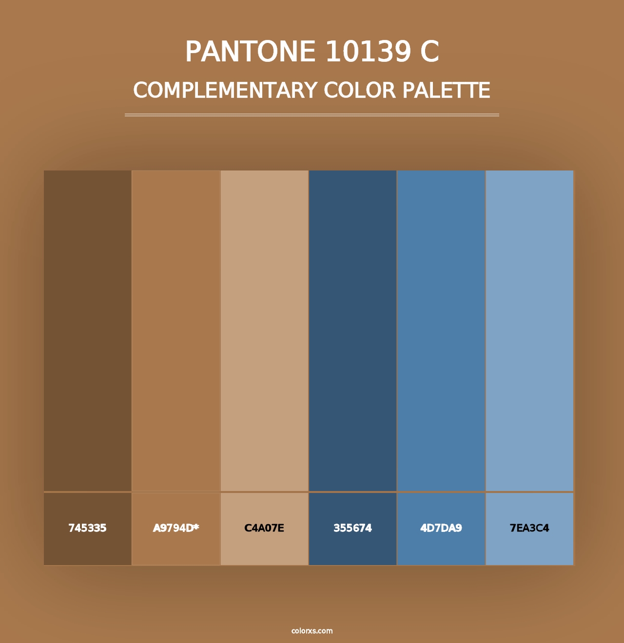 PANTONE 10139 C - Complementary Color Palette