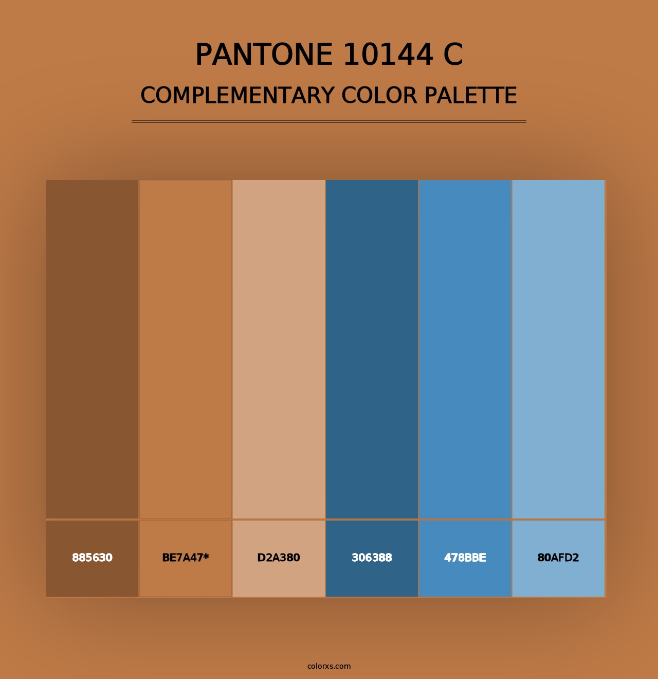 PANTONE 10144 C - Complementary Color Palette