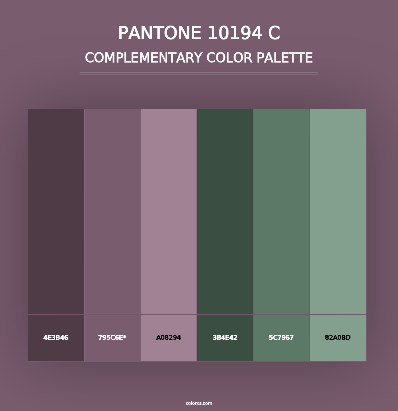 PANTONE 10194 C - Complementary Color Palette