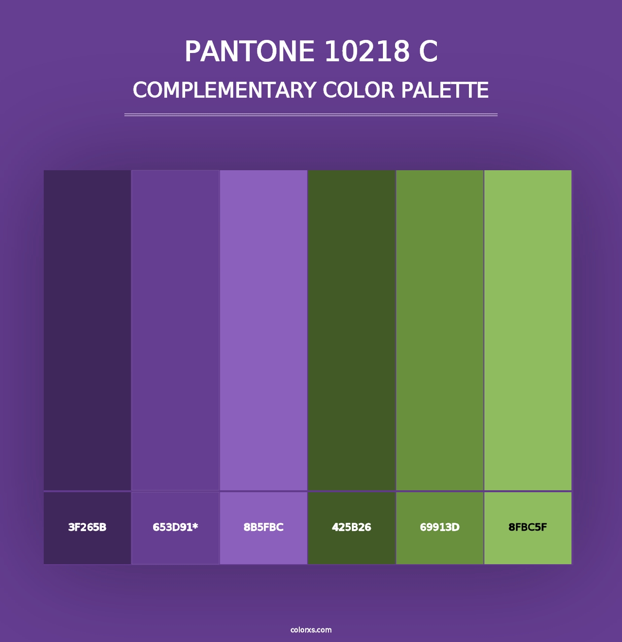 PANTONE 10218 C - Complementary Color Palette