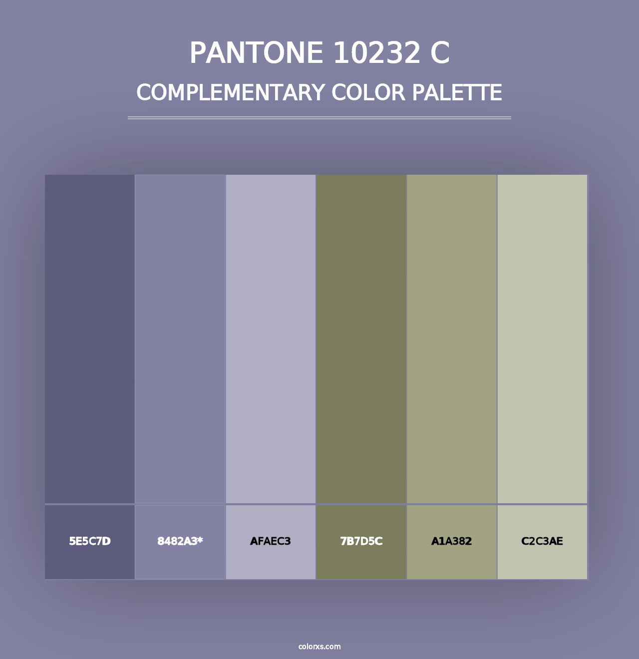 PANTONE 10232 C - Complementary Color Palette