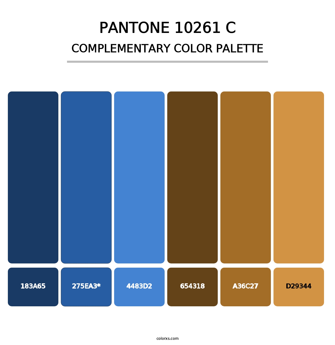 PANTONE 10261 C - Complementary Color Palette