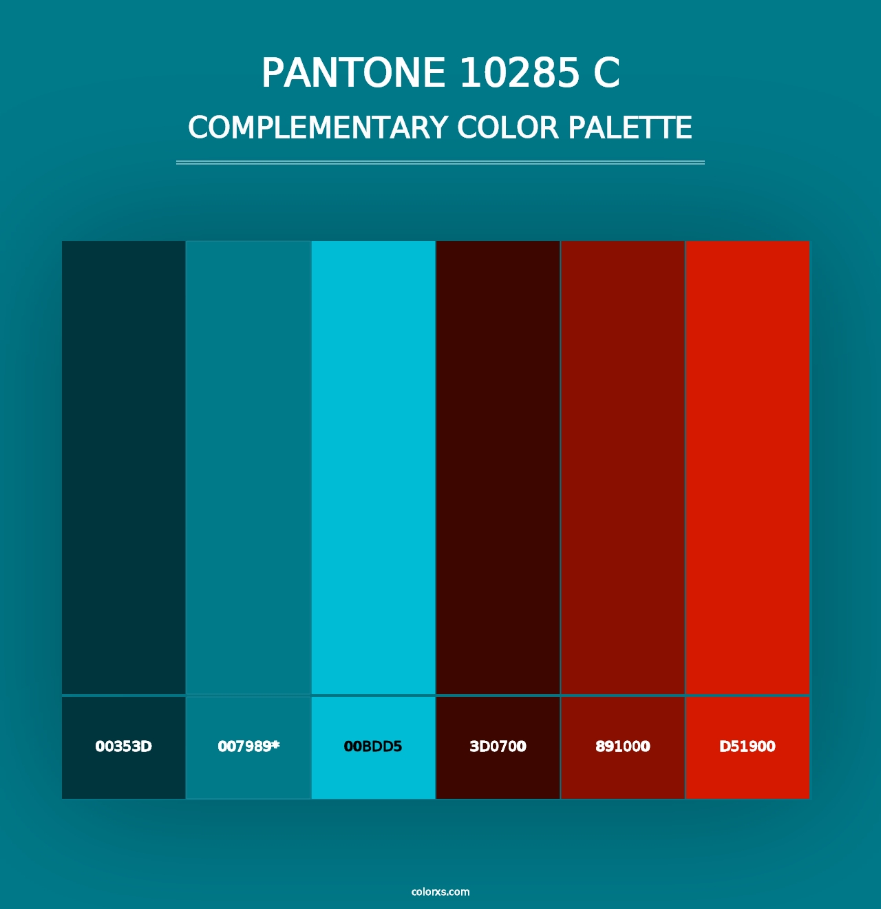 PANTONE 10285 C - Complementary Color Palette