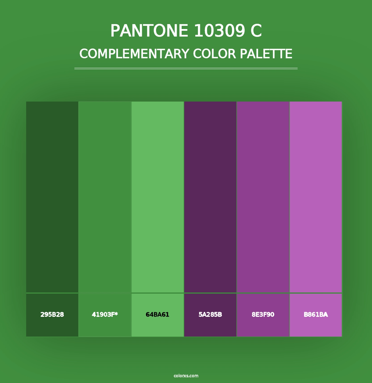 PANTONE 10309 C - Complementary Color Palette